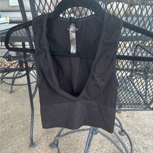 Urban Outfitters Black Sleeveless Crop Tank Top